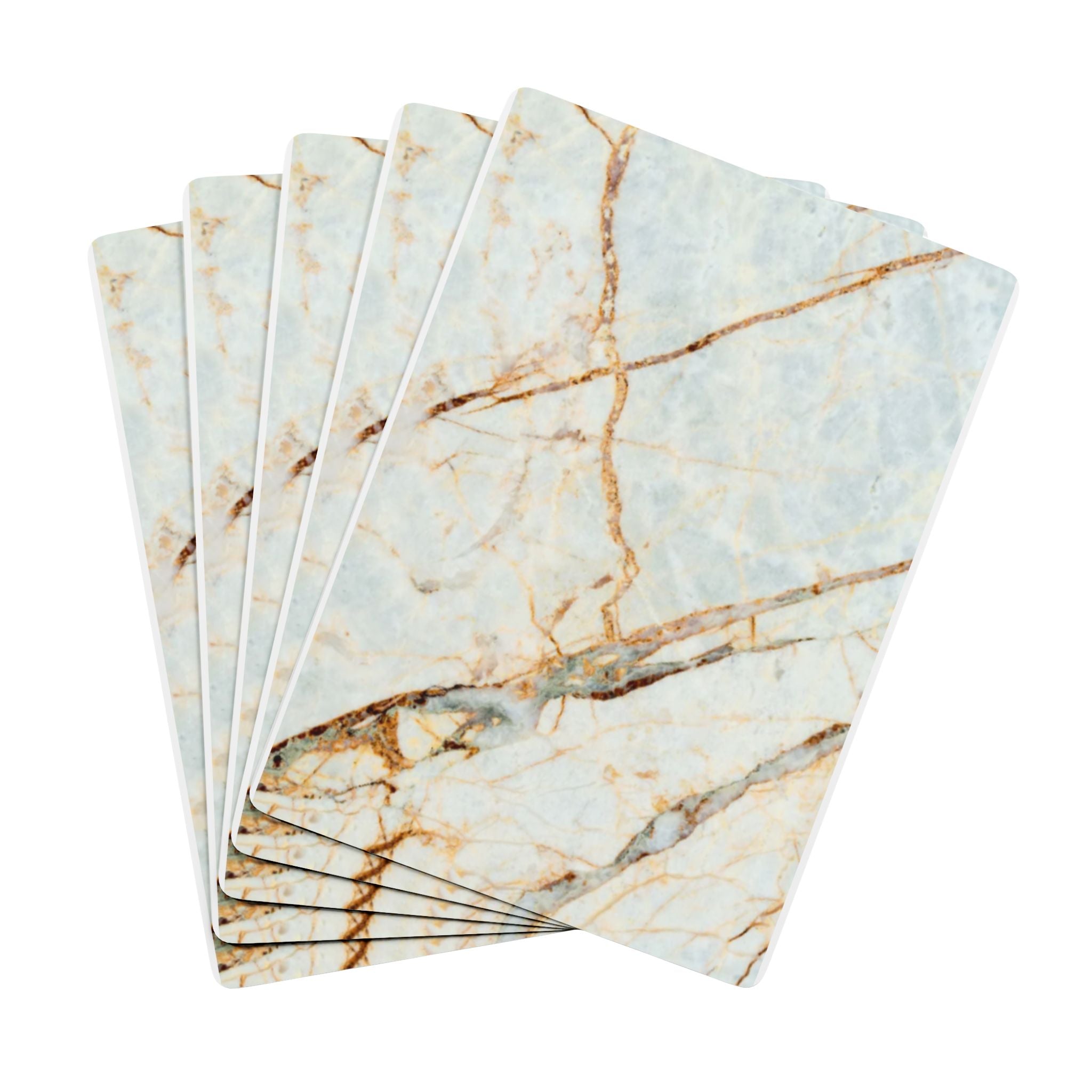 Marble Luxe Poker Playing Cards — Elegant Casino-Style Deck